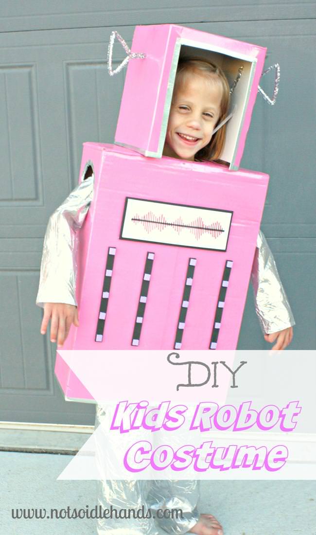 DIY Pink Robot Girl Costume {Or Boy} Tip Junkie
